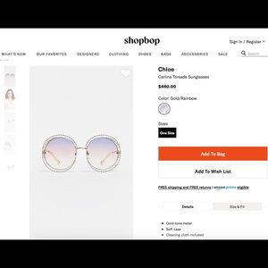 Chloe carlina torsade sunglasses